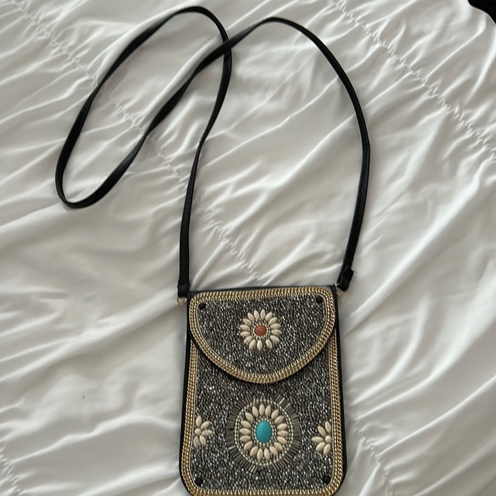 Beaded crossbody bag